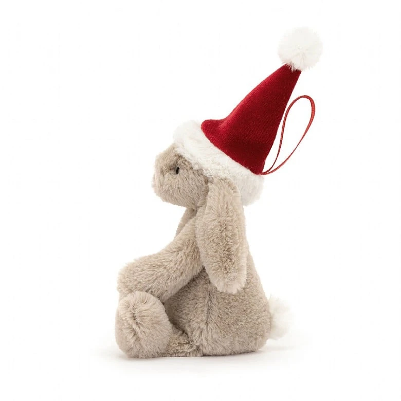 Bashful Christmas Bunny Decoration 2 Bashful Christmas Bunny Decoration - Image 2