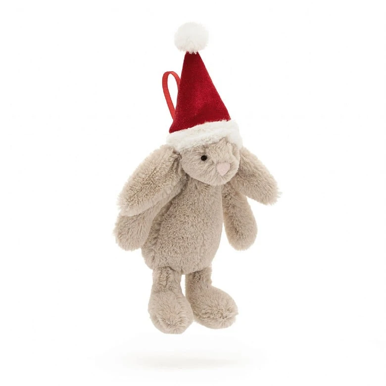 Bashful Christmas Bunny Decoration 4 Bashful Christmas Bunny Decoration - Image 4