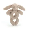 Bashful Beige Bunny Ring Rattle