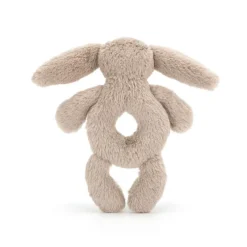 Bashful Beige Bunny Ring Rattle -Baby Toy Store BB4GR 3 1
