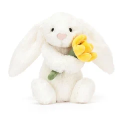Bashful Bunny With Daffodil -Baby Toy Store BB6DF 4