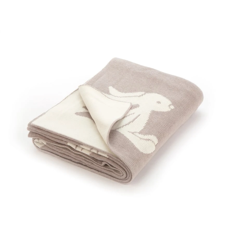 Bashful Beige Bunny Blanket 2 Bashful Beige Bunny Blanket - Image 2