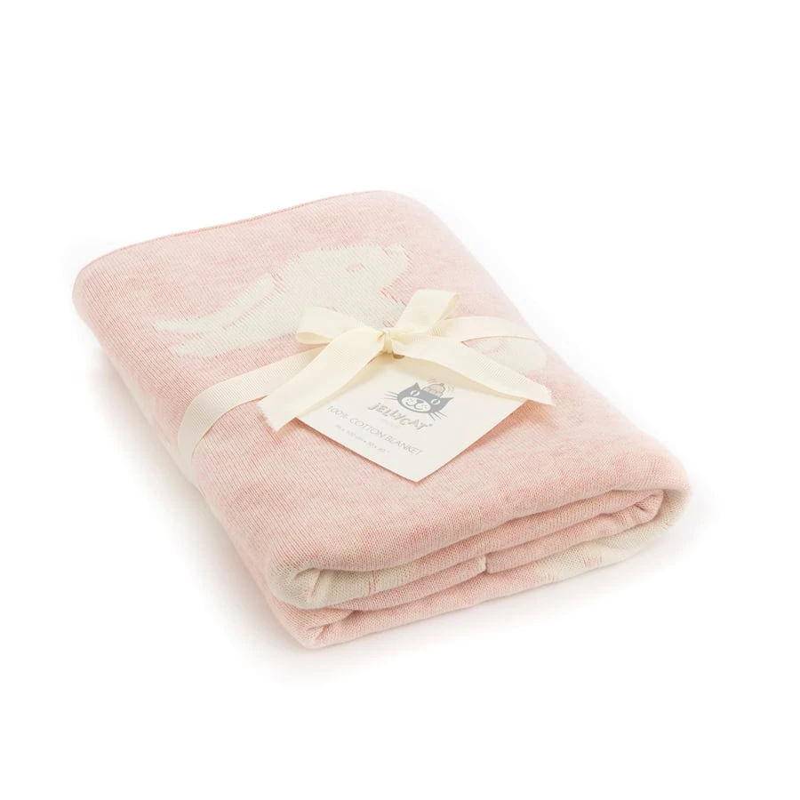 Bashful Pink Bunny Blanket 1 Bashful Pink Bunny Blanket