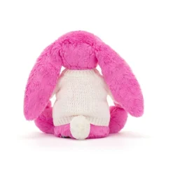 Bashful Hot Pink Bunny With Personalised Cream Jumper 7 Bashful Hot Pink Bunny With Personalised Cream Jumper -Baby Toy Store JUMPCBAS3BHP 3