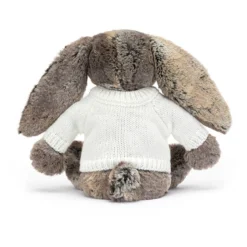 Bashful Cottontail Bunny With Personalised Cream Jumper -Baby Toy Store JUMPCBAS3BW 3