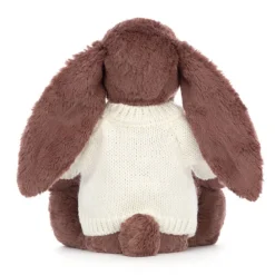 Bashful Fudge Bunny With Personalised Cream Jumper 7 Bashful Fudge Bunny With Personalised Cream Jumper -Baby Toy Store JUMPCBAS3FUD 3