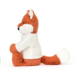 Bashful Fox Cub With Personalised Cream Jumper -Baby Toy Store JUMPCBAS3FXC 2