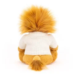Bashful Lion With Personalised Cream Jumper -Baby Toy Store JUMPCBAS3LION 3