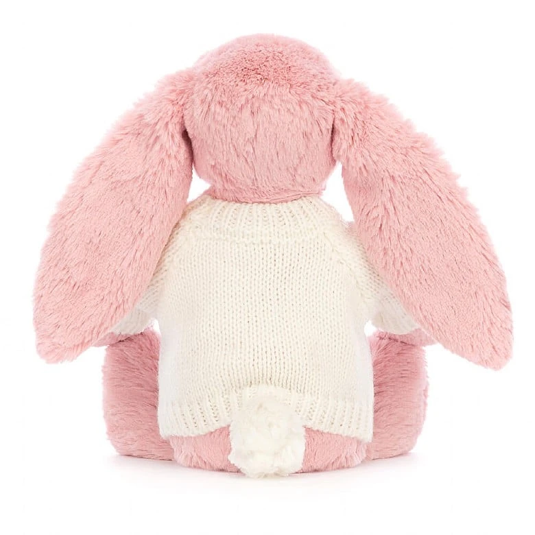 Bashful Petal Bunny With Personalised Cream Jumper 4 Bashful Petal Bunny With Personalised Cream Jumper - Image 4