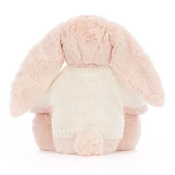 Blossom Blush Bunny With Personalised Cream Jumper -Baby Toy Store JUMPCBL3BLU 3