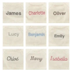 Blossom Dusky Blue With Personalised Cream Jumper -Baby Toy Store JUMPCBL3DUSK 4