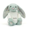 Blossom Sage Bunny With Personalised Cream Jumper