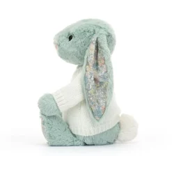 Blossom Sage Bunny With Personalised Cream Jumper -Baby Toy Store JUMPCBL3SG 2