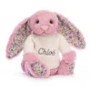 Blossom Tulip Bunny With Personalised Cream Jumper