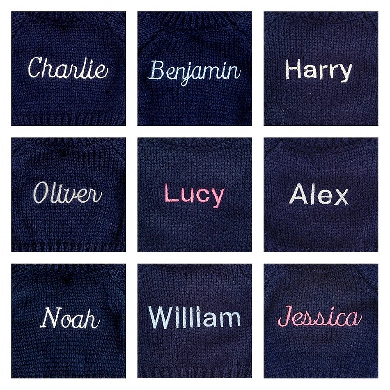 Bashful Mineral Blue Bunny With Personalised Navy Jumper 4 Bashful Mineral Blue Bunny With Personalised Navy Jumper - Image 4