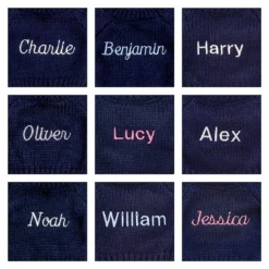 Bashful Fudge Puppy With Personalised Navy Jumper -Baby Toy Store JUMPNBAS3SPAN 3