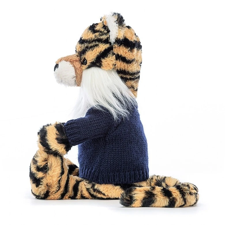 Bashful Tiger With Personalised Navy Jumper 2 Bashful Tiger With Personalised Navy Jumper - Image 2