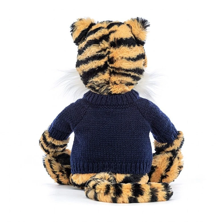 Bashful Tiger With Personalised Navy Jumper 3 Bashful Tiger With Personalised Navy Jumper - Image 3