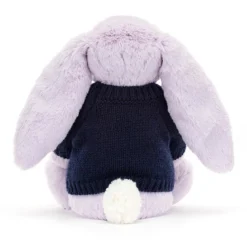 Blossom Jasmine Bunny With Personalised Navy Jumper -Baby Toy Store JUMPNBL4BNL 2