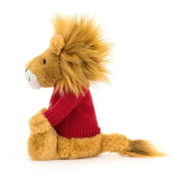 Bashful Lion With Personalised Red Jumper 7 Bashful Lion With Personalised Red Jumper -Baby Toy Store JUMPRBAS3LION 2