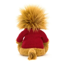 Bashful Lion With Personalised Red Jumper 8 Bashful Lion With Personalised Red Jumper -Baby Toy Store JUMPRBAS3LION 3
