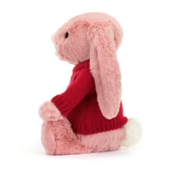 Bashful Petal Bunny With Personalised Red Jumper -Baby Toy Store JUMPRBAS3PET 2