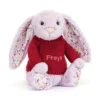 Blossom Jasmine Bunny With Personalised Red Jumper
