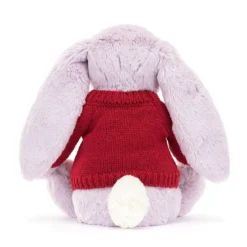 Blossom Jasmine Bunny With Personalised Red Jumper -Baby Toy Store JUMPRBL4BNL 3