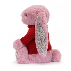 Blossom Tulip Bunny With Personalised Red Jumper -Baby Toy Store JUMPRBLN3BTP 2
