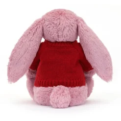 Blossom Tulip Bunny With Personalised Red Jumper -Baby Toy Store JUMPRBLN3BTP 3