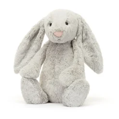 Personalised Bashful Silver Bunny Huge