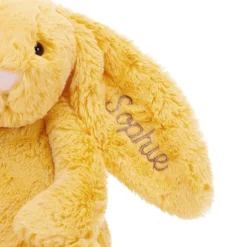 Personalised Bashful Sunshine Bunny Medium -Baby Toy Store PERSBAS3BSU 2