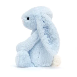 Personalised Bashful Blue Bunny Medium -Baby Toy Store PERSBAS4BB 2