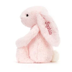 Personalised Bashful Pink Bunny Medium -Baby Toy Store PERSBAS4BP 2