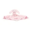 Personalised Bashful Pink Bunny Soother