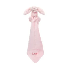 Personalised Bashful Pink Bunny Soother -Baby Toy Store PERSSOB444P 2