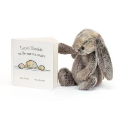 Lapin Timide Veille Sur Tes Nuits & Bashful Cottontail Bunny